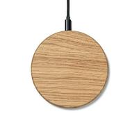 Oakywood Cargador inalámbrico Delgado - Cargador inalámbrico rápido de Madera Premium Compatible con Dispositivos habilitados para QI, Compatible con iPhone 12, 11 Pro, 11, X, XR, XS, 8, SE (Oak)