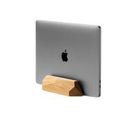 Oakywood Soporte Vertical para Portátil - Soporte para Ordenador Portátil Escritorio - Compatible con MacBook Pro, MacBook Air, iPad - en Madera de Roble Hecha a Mano - Soporte para portátil