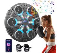 Oamger Máquina de Boxeo Musical para Casa, Dispositivo de Boxeo Electrónico Portátil de Pared Máquina de Boxeo Inteligente, Juego de Golpe de Pared para Niños y Adultos (A)