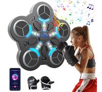 Oamger Máquina de Boxeo Musical para Casa, Dispositivo de Boxeo Electrónico Portátil de Pared Máquina de Boxeo Inteligente, Juego de Golpe de Pared para Niños y Adultos (B)