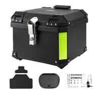 Oamger Top Case Universal para Motocicleta, Caja de Cola de Motocicletas, Cofres de Moto para Almacenamiento Cascos con Cerradura de Seguridad, Plástico ABS Impermeable Top Box (57L)