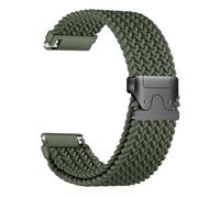 Oanux Correa elástica de nailon trenzado de 20 mm compatible con Garmin Vivoactive 6 Watch Bands/5/3/3 Music, hebilla de paracaídas, correa deportiva elástica suave para Venu Sq 2/Forerunner 55/165