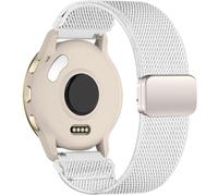 Oanux Correa magnética de nailon elástica de 18 mm compatible con Garmin Venu 3s/Venu 4 de 41 mm/Venu 2s/Vivoactive 4s/Vivomove 3s/Forerunner 255S 265S, correa deportiva elástica Solo Loop para