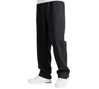 Oanviso Pantalones Harén para Hombre Color Sólido Pantalones Aladdin Pantalones Deportivos con Bolsillos Pantalones de Playa Pantalones Cintura Elástica Pantalones de Ocio Holgados A Negro XL