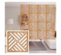 OAOAO El Panel Colgante del Divisor del Sitio for la decoración de Ministerio del Interior, tamaño 11,4" x 11,4", 1-100 PC Disponibles(Natural,6Pcs)