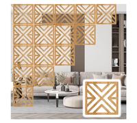 OAOAO El Panel del Divisor del Sitio de la ejecución de Ministerio del Interior for la decoración, tamaño 11,4" x 11,4", 1 a 100 PC Disponibles(Natural A,90Pcs)