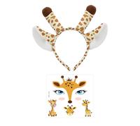 OAOSDH 1 Pieza De Diadema De Jirafa Y 1 Pegatina, Linda Diadema De Dibujos Animados, Diadema Infantil, Accesorios De Fotos, Diadema De Fiesta.