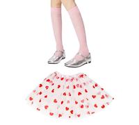 OAOSDH 1 Pieza De Falda De Malla De Amor Y 1 Par De Calcetines De Malla De Amor, Falda Elástica De Tul, Accesorios De Ropa De Fiesta, Linda Falda De Malla.