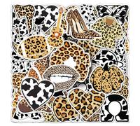 OAOSDH 100 Pegatinas De Estampado De Leopardo De Dibujos Animados, Pegatinas Creativas, Calcomanías De Moda Y Personalizadas, Pegatinas Impermeables, Pegatinas Decorativas.