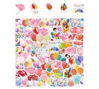 OAOSDH 100 Pegatinas De Globo Coloridas, Pegatinas Lindas, Pegatinas Románticas De Graffiti, Pueden Decorar Computadoras, Maletas, Botellas De Agua.