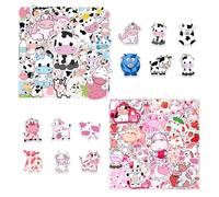 OAOSDH 100 Pegatinas De Vaca, Lindas Pegatinas De Animales, Pegatinas Impermeables, Pegatinas De Graffiti De Dibujos Animados, Pueden Decorar Computadoras, Maletas, Botellas De Agua.