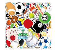 OAOSDH 100 Pegatinas Deportivas De Bolas, Pegatinas Impermeables, Pegatinas Creativas De Graffiti, Que Pueden Decorar Computadoras, Maletas Y Botellas De Agua.