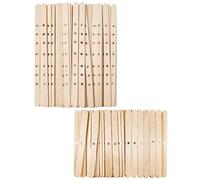 OAOSDH 100 Piezas De Palitos De Madera, Soporte De Mecha De Vela De Madera, Accesorios De Velas De Bricolaje, Herramientas De Fijación De Mechas De Velas.