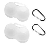 OAOSDH 2 Piezas Caja De Almacenamiento De Huevo Y 2 Piezas De Hebillas De Metal, Caja De Huevo Portátil, Caja De Huevo De Plástico, Accesorios De Picnic.