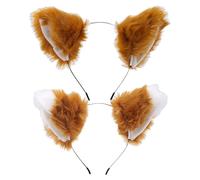 OAOSDH 2 Piezas De Banda para La Cabeza De Oído De Gato, Lindas Diademas De Lujo, Diademas De Dibujos Animados, Accesorios De Juego De Roles, Accesorios De Ropa De Animales.