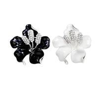 OAOSDH 2 Piezas De Broche En Forma De Flor, Damas Elees Broche, Broche De Diamantes De Imitación, Broche Decorativo De Ropa, Broche De Moda.