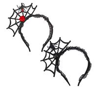 OAOSDH 2 Piezas De Diadema Web De Araña, Accesorios Creativos para El Cabello, Diadema De Personalidad Retro, Diadema Divertida, Accesorios para Disfraces De Fiesta, Accesorios De Juego De Roles.