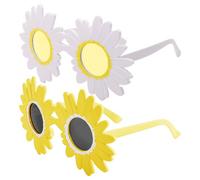 OAOSDH 2 Piezas De Gafas De Estilo Daisy, Gafas Creativas, Gafas Divertidas, Accesorios De Fotos, Accesorios para Disfraces De Fiesta.