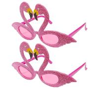 OAOSDH 2 Piezas De Gafas De Flamenco, Personalidad Creativa, Accesorios Divertidos De Tiro, Gafas De Sol De Moda, Universal para Hombres Y Mujeres, Decoración De La Playa Hawaiana.