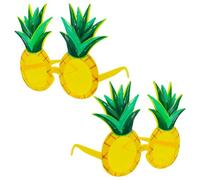 OAOSDH 2 Piezas De Gafas De Piña, Gafas Creativas De Frutas Divertidas, Nuevos Accesorios De Playa, Decoración De La Fiesta De Carnaval Hawaiano.