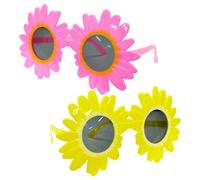 OAOSDH 2 Piezas De Gafas De Sol Daisy, Gafas Creativas De Estilo, Gafas Divertidas, Gafas De Fiesta, Accesorios para Fotos.