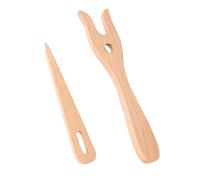 OAOSDH 2 Piezas De Herramientas De Tejido De Madera, Accesorios De Tejido, Herramientas De Tejer Duraderas, Horquillas De Tejer A Mano.