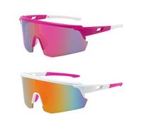 OAOSDH 2 Piezas De Vasos Ciclistas, Gafas A Prueba De Viento, Gafas De Sol Deportivas, Elees Gafas De Sol, Equipos Al Aire Libre.