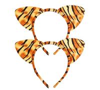 OAOSDH 2 Piezas Tigre Tiring Tands, Lindas Diademas Creativas De Animales, Accesorios Divertidos para El Cabello, Accesorios De Cosplay, Accesorios para Fiestas De La Jungla.