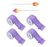 OAOSDH 4 Tiras De Uniformes para Hornear, 2 Piezas De Agujas De Prueba, Correas Protectoras De La Bandeja para Hornear Pasteles, Tiras Absorbentes Ajustables, Tiras De Tela Simples Y Creativas.