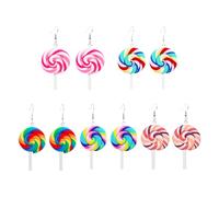 OAOSDH 5 Pares De Pendientes De Forma De Piruleta, Pendientes Creativos, Pendientes Lindos Divertidos, Pendientes De Moda Y Personalizados, Pendientes De Fiesta.