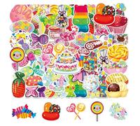 OAOSDH 50 Pegatinas Temáticas De Dulces, Pegatinas Lindas, Pegatinas Creativas De Graffiti, Pegatinas para Niños De Dibujos Animados, Pegatinas Decorativas.