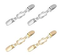 OAOSDH Broche De Cárdigan De Metal De 4 Piezas, Broche Retro Y De Moda, Multifunción, Clip De Bufanda Simple Creativo para Mujeres, Decoración De Ropa Exquisita.