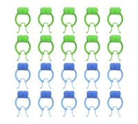 OAOSDH Clip De Nariz De 20 Piezas, Color Sólido Simple, con Cojín, Entrenamiento De Aliento, Prueba Funcional De Espirometría, Clip Anti-Deslizamiento Multifunción Reutilizable.