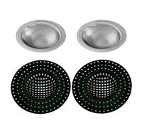 OAOSDH Filtro De Fregadero De 4 Piezas, Filtro De Plástico, Accesorios De Fregadero, Filtro Anti-Bloqueo, Adecuado para Lavamanos, Bañeras Y Desagües De Piso.