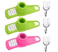 OAOSDH Grinador De Ajo De 3 Piezas Y Anzuelos De 3 Piezas, Herramientas De Cocina, Herramientas Creativas, Molinillo Manual De Ajo, Molinillo Multifunción.