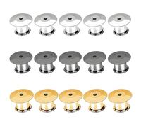 OAOSDH Hebilla Posterior De La Insignia De 15 Piezas, Embrague De Tapa De Mariposa De Reemplazo, Accesorios Creativos Y Simples, Broche De Metal De Bricolaje, Hebilla De Joyería Multifuncional.