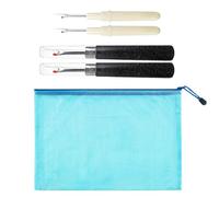 OAOSDH Herramienta De Eliminación De 4 Piezas De Hilo, 1 Pieza De Bolsa De Almacenamiento Azul, Dispositivo De Extracción De Rosca De Costura Multifuncional, Accesorios De Costura Convenientes.