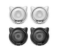 OAOSDH Soporte De Teléfono Móvil En Forma De Gato De 4 Piezas, Soporte De Teléfono Móvil De Metal, Soporte Creativo De Teléfonos Móviles, Soporte De Teléfono Móvil Giratorio De 360 °.