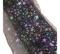 OAOSDH Tela De Malla Negra De 3 Código, Gasa De Malla Brillante, Gasa De Malla Decorativa, Puede Hacer Ropa, Ramos, Toallas De Mesa, Accesorios para El Cabello.