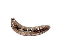 Oaqmvgin Bola de discoteca con forma de plátano para decoración del hogar | Un regalo elegante para los anfitriones, esta bola de discoteca de rosa ilumina los hogares con reflejos dinámicos para