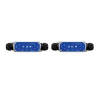 Oaqmvgin Extensor PoE de 2 puertos Gigabit Repetidor Exterior IP67 | Construido para un uso duro en exteriores, este extensor Gigabit PoE de 2 puertos cuenta con sellado IP67