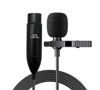 Oaqmvgin Micrófono Lavalier con reducción de ruido inteligente para estudio | Cabezal de micrófono de alta fidelidad de 360 grados con corrección de curva vocal que garantiza una recogida precisa desde