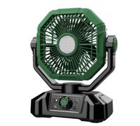 Oaqmvgin Ventilador portátil de camping con batería de 20000 mAh, linterna | La batería de 20.000 mAh alimenta este ventilador portátil de camping con carga USB tipo C y una linterna LED para uso