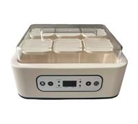 Oaqmvgin Yogurt Maker Ajustes automáticos de temperatura para cremoso | Haga yogur con control automático de temperatura y temporizador, dejando múltiples sabores para un desayuno listo.