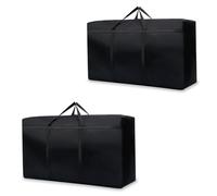 OARCO - Juego de 2 Bolsas de Almacenamiento Grandes de 180L Debajo de la Cama con Funda, para Edredón Ropa Edredones Mantas Almohadas Juguetes, Bolsa de Mudanza Gran Formato, Resistentes al Agua