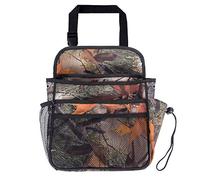 OAREA Bolsa de almacenamiento de basura de Camo para el organizador del asiento trasero del automóvil para archivos, computadora portátil, botella y teléfono celular