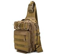 OAREA Bolsa de pecho for hombre, bolsa de aparejos de pesca, bandolera de un solo hombro, for acampar, senderismo, caza, bolso táctico.(T)