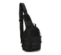 OAREA Bolso Cruzado de 5L for Hombre, Bandolera táctica Militar Impermeable, pequeño Bolso de Pecho for Deportes al Aire Libre, Bolso de Camuflaje for Ciclismo (Color : TP-JR18-BK)