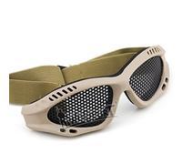 OAREA Gafas tácticas de esquí gafas de sol protección al aire libre con malla de acero de metal para CS juego de guerra airsoft paintball gafas de seguridad