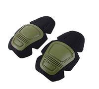 OAREA Juego de rodilleras interpoladas para paintball y airsoft, juego de rodilleras interpoladas para uniforme de combate